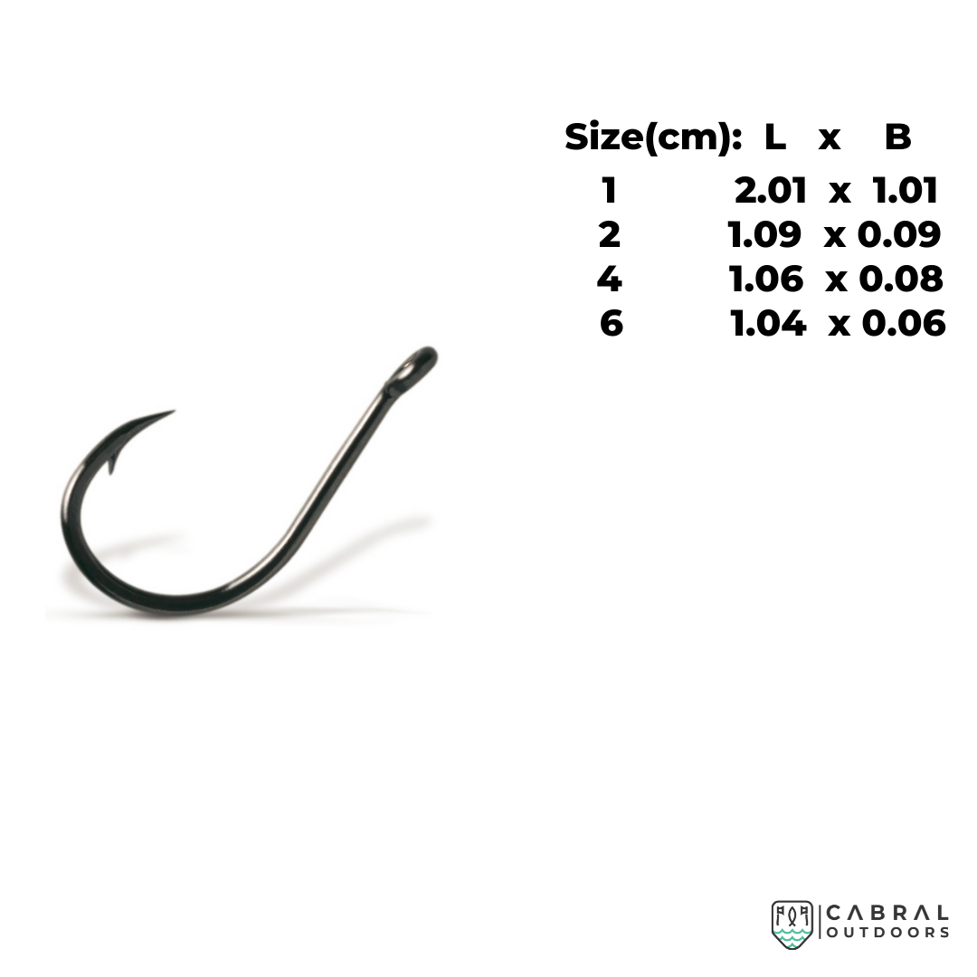 VMC V7102BN Carbon Steel Hooks | Size: 1-6 | 100Pcs Hooks VMC Cabral Outdoors