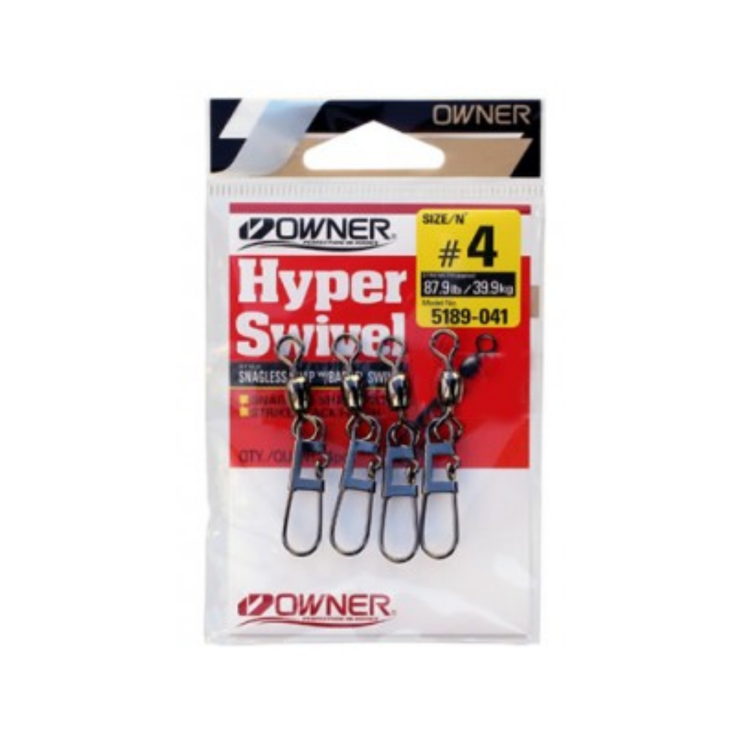 Owner Pro Parts Snagless Snap with Barrel Swivel 5189 | Size: 4-8 Snap and Swivel Owner Cabral Outdoors