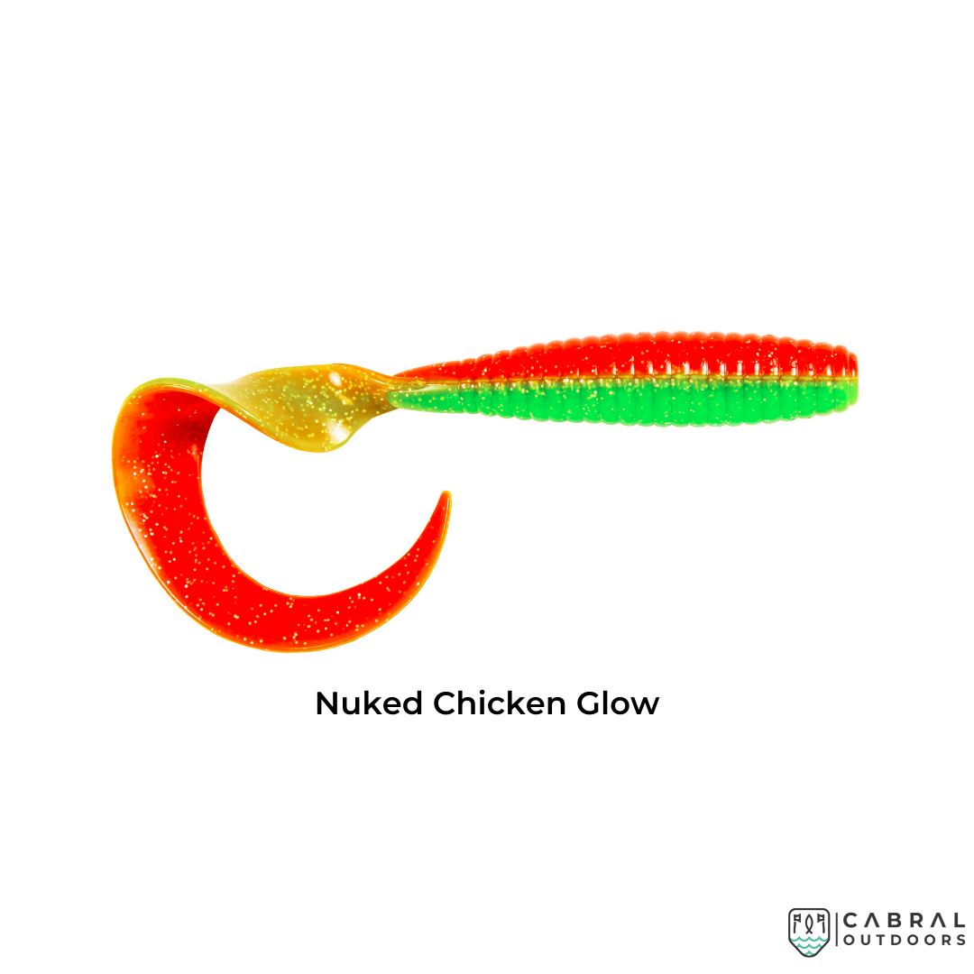 Zman 10x Tough Elaztech DoormatadorZ | 6" | 3pcs/pkt Curly Tail Zman Cabral Outdoors