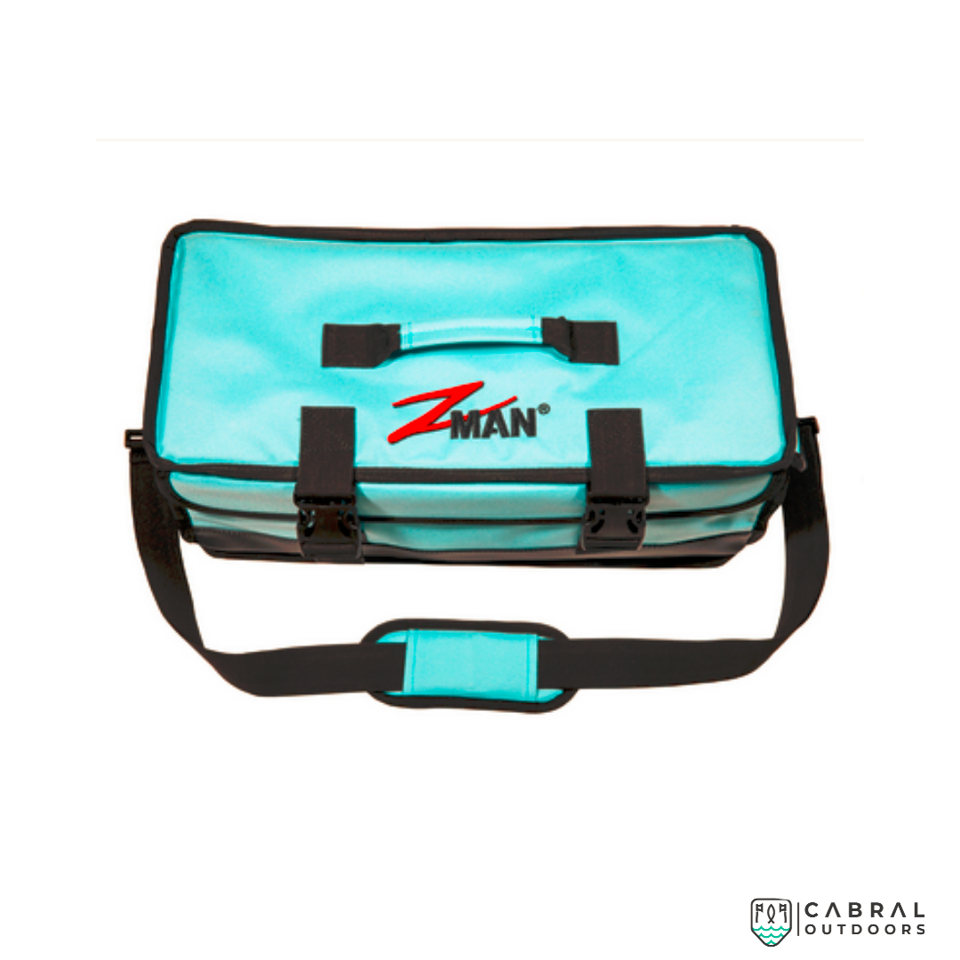 Sac De Rangement Zman Bait BinderZ – Pour Leurres ElaZtech, Bleu, 37x23x9 Cm