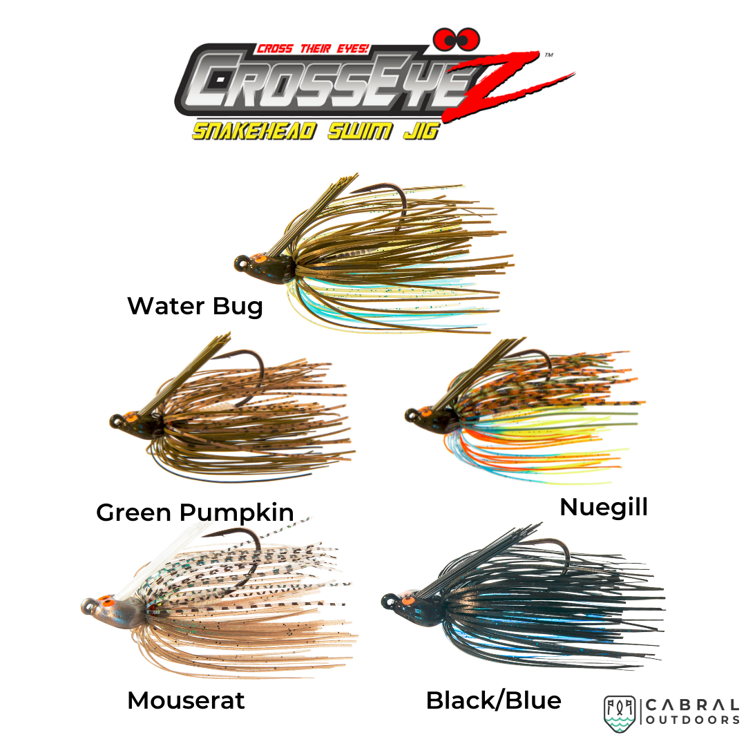 CrossEyeZ Snakehead Swim Jig | 3/8 OZ | 1 pc/pkt Spoons and Spinners Zman Cabral Outdoors