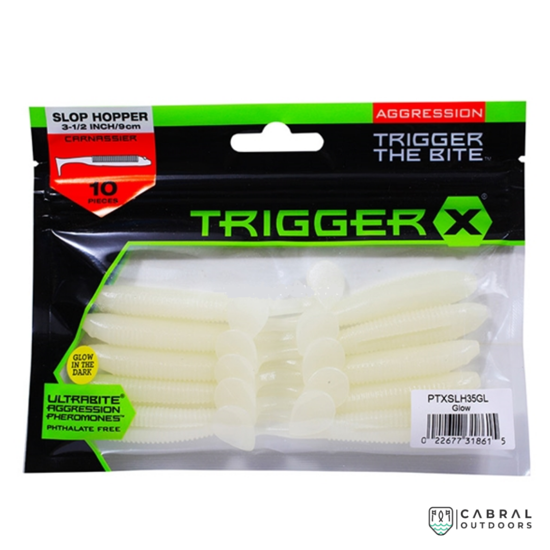 Aggression TriggerX Slop Hopper Carnassier | 3-1/2inch/9cm, 10pcs/pk Paddle Tail Aggression TriggerX Cabral Outdoors