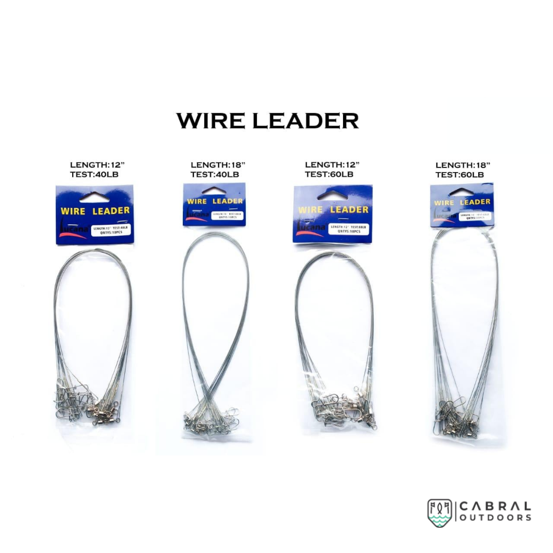 Lucana Wire Leader 12" & 18" | 10pcs/pkt Wire Leader Lucana Cabral Outdoors