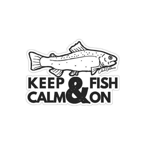 Keep Calm and Fish On! Stickers stickers Cabral Outdoors Cabral Outdoors