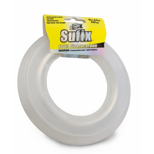 Sufix Invisiline Fluorocarbon 20M | 30lb - 100lb Fluorocarbon Leader Sufix Cabral Outdoors