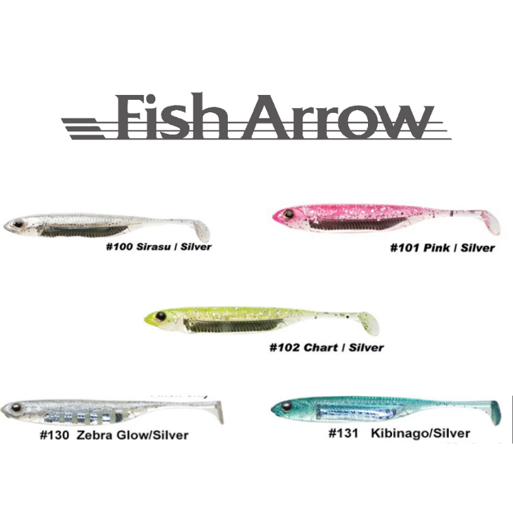 Fish Arrow Flash-J Shad 4"sw | 4g | 5/pck Paddle Tail Fish Arrow Cabral Outdoors