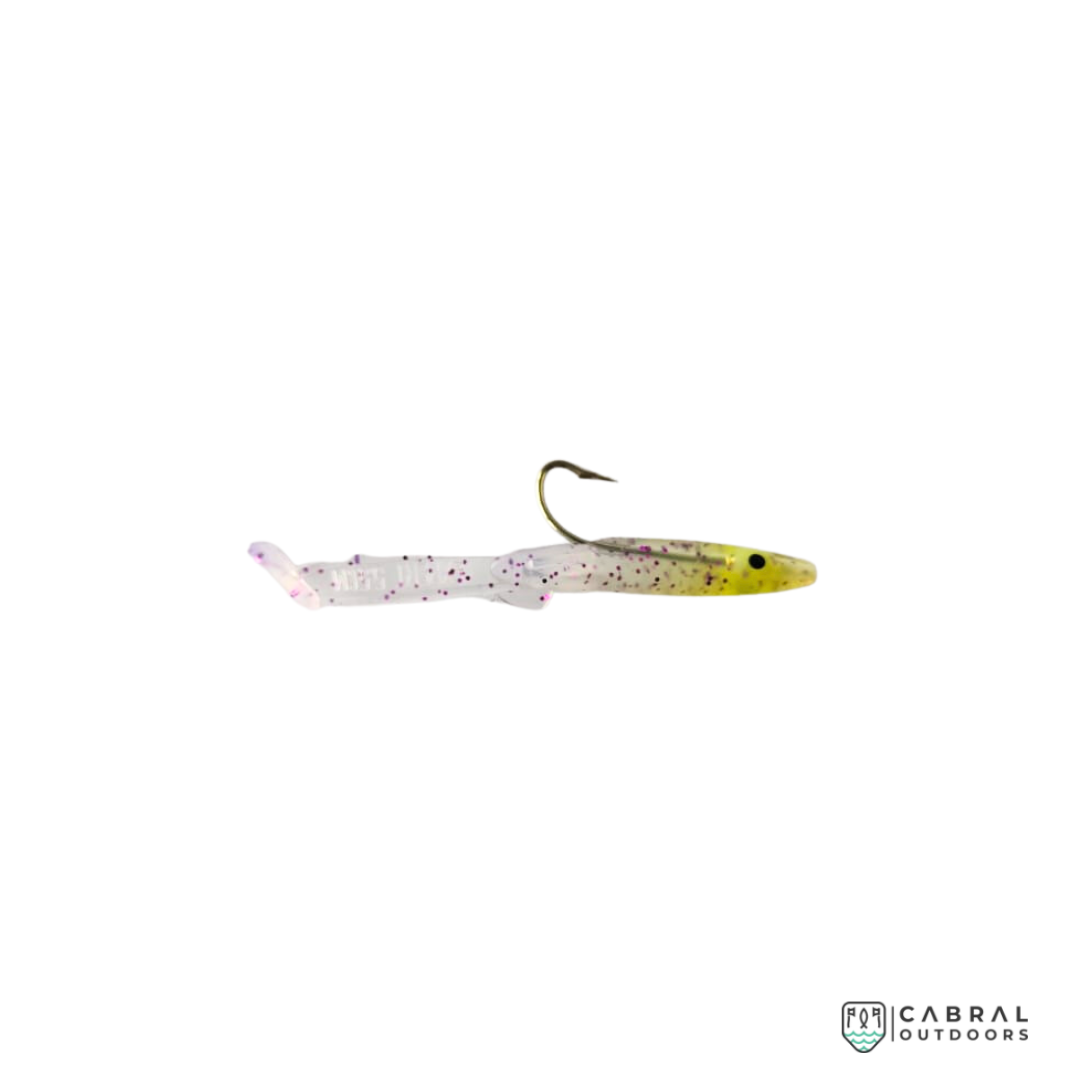 Lucana Eel Fish With Hook | 5.5cm | 25pcs Paddle Tail Lucana Cabral Outdoors