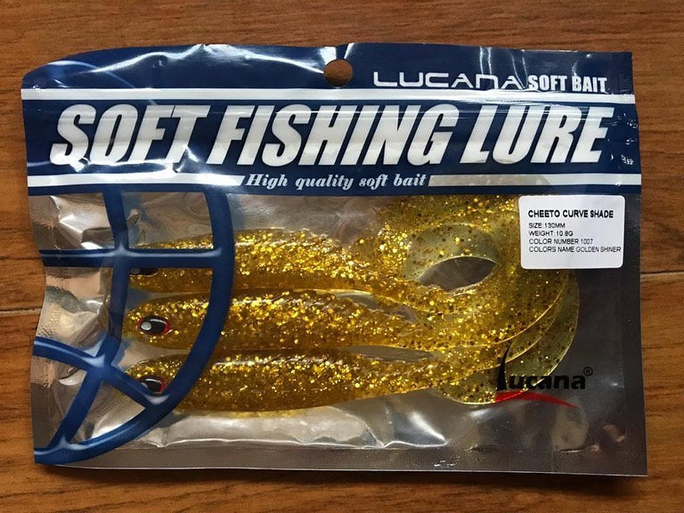 Lucana Cheeto Curve Shade Fishing Lure | Size: 13cm | 10.8g | 3pcs/pk Curly Tail Lucana Cabral Outdoors
