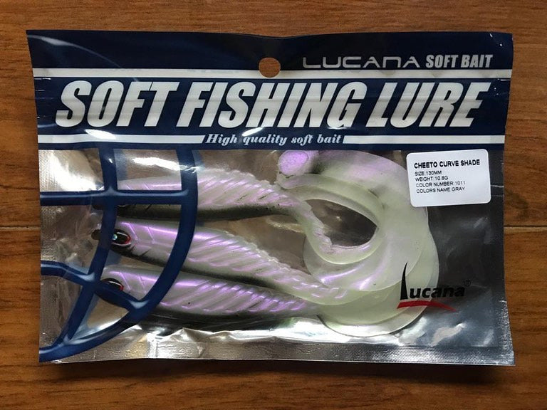 Lucana Cheeto Curve Shade Fishing Lure | Size: 13cm | 10.8g | 3pcs/pk Curly Tail Lucana Cabral Outdoors