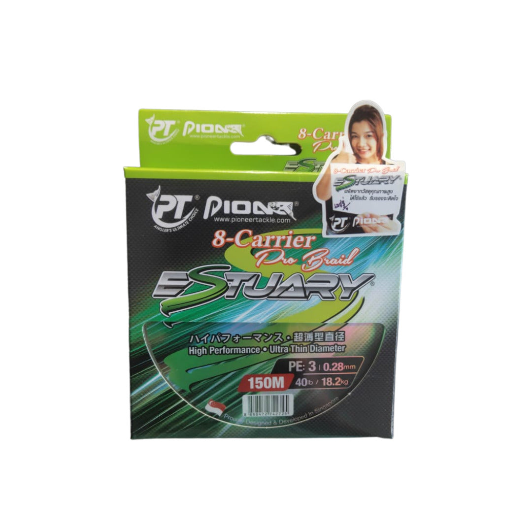 Pioneer Estuary 8x Carrier Pro Braid Line | 150M | 30-40LB Braided Line Pioneer Cabral Outdoors