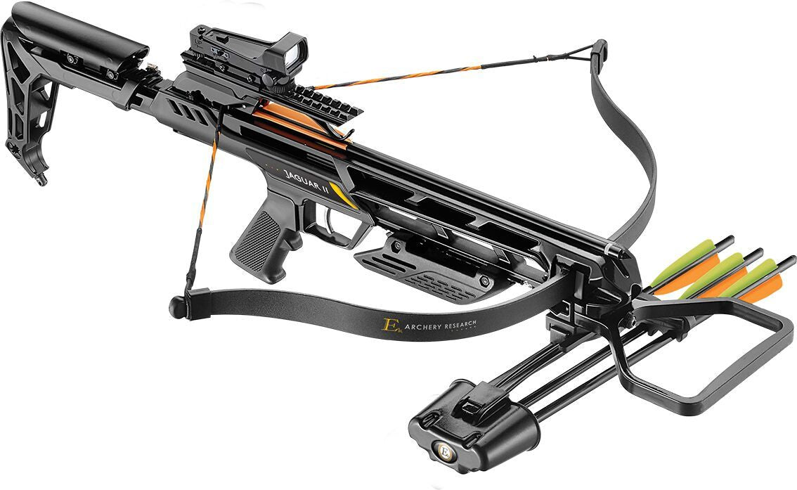 EK ARCHERY JAGUAR II CROSSBOW RIFLE, BLACK STOCK, 175LB, 260FPS Crossbow EK ARCHERY Cabral Outdoors