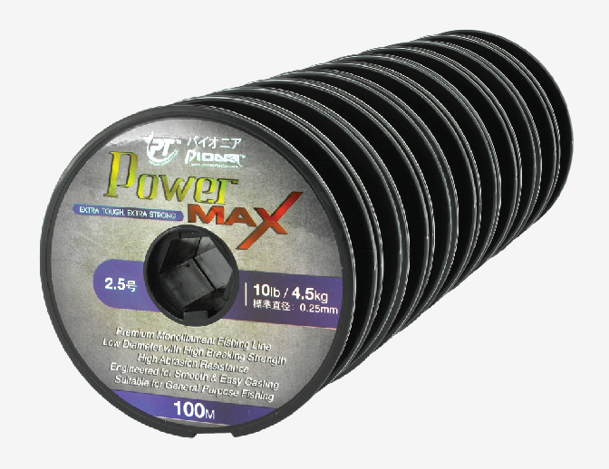 Pioneer Power Max Mono Line 10x100m Connected Spool Monofilament Line Pioneer Cabral Outdoors