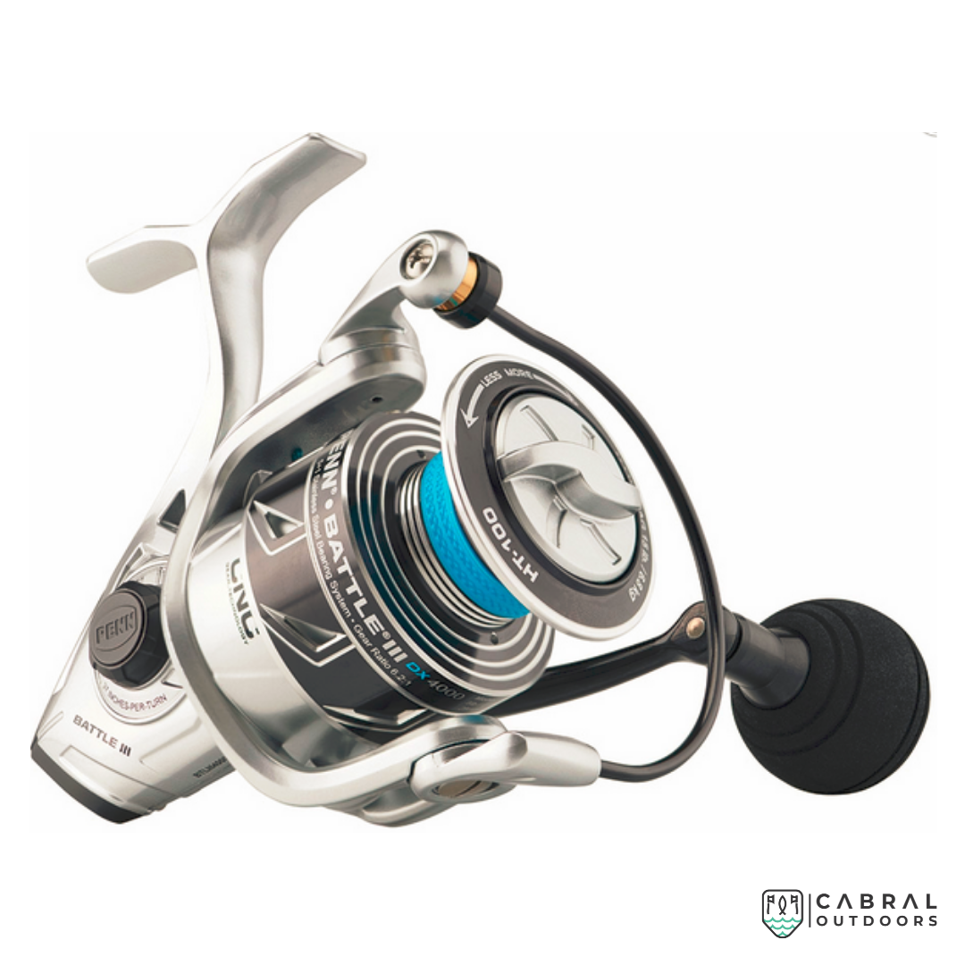 PENN Battle III DX 2500-8000 Spinning Reel, Cabral Outdoors
