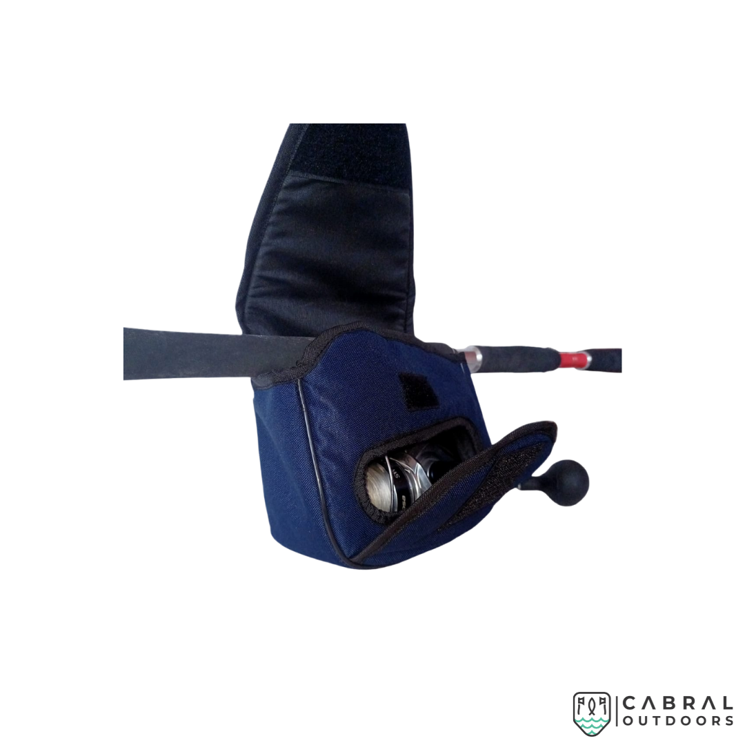 Scaless Premium Reel Pouch With Rod Holder Reel Pouch Scaless Cabral Outdoors
