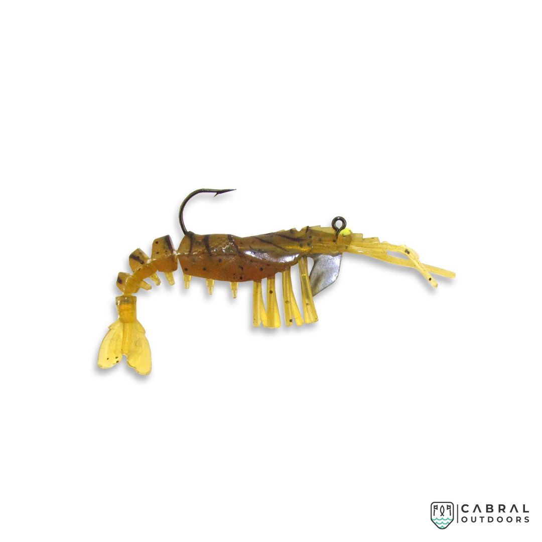 Jumbo Vudu 4 inch 1/4 OZ JIG PRE-RIGGED 2 PER PACK Shrimp Vudu Cabral Outdoors