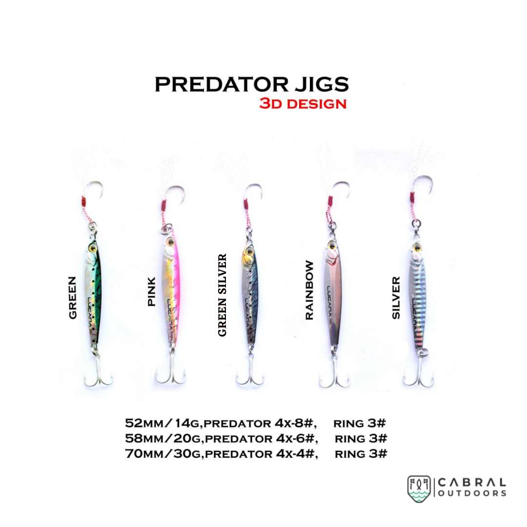 Lucana Predator Jigs | 14-30g Jigs Lucana Cabral Outdoors