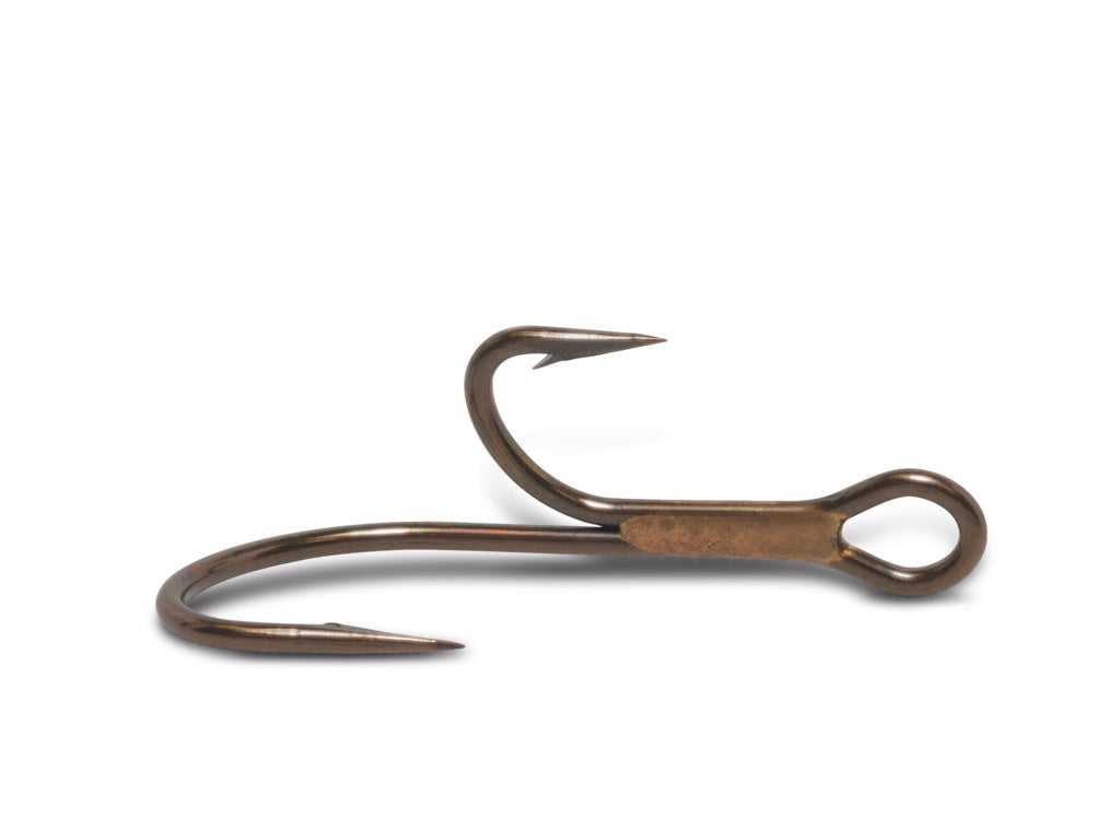 VMC CARBON STEEL FISH HOOK 9902BZ - Double Ryder Fish Hooks 100 per pack Hooks VMC Cabral Outdoors