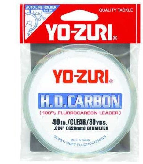 Yo-Zuri H.D. Carbon Fluorocarbon Leader 30lb-40lb Fluorocarbon Leader YO-ZURI Cabral Outdoors