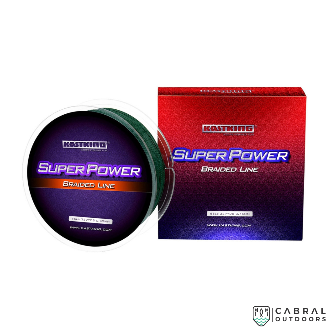 KastKing Superpower X4 Braided Fishing Line 20-50lb | 300m Braided Line Kastking Cabral Outdoors