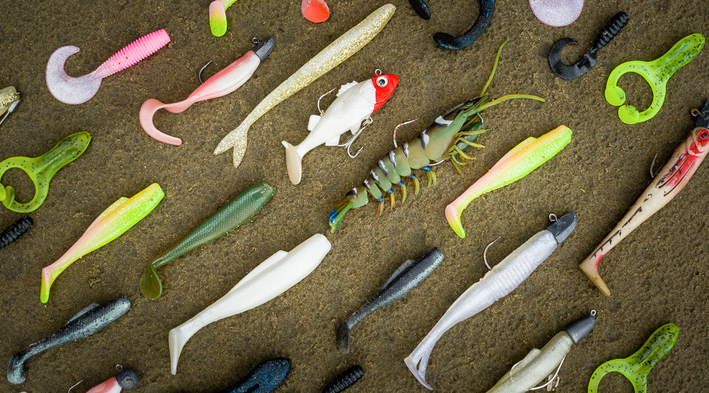 Pawfly 6-Pack Soft Fishing Lures - Paddle Tail Swimbaits With Jig Heads For Bass & Trout
