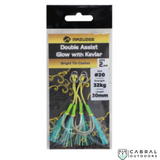 Mazuzee Double Assist Glow With Kevlar Hook | Size :- #7-#20