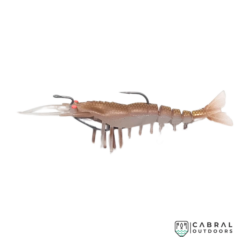 Shrimp With Worm Hooks | 13cm | 17g | Pack of 1