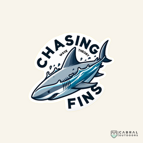 Chasing Fins - Sticker  stickers  WaveTheory  Cabral Outdoors  