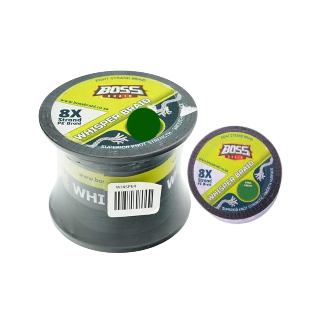 Boss Braid 8X Strand Whisper PE Braid Green-600m