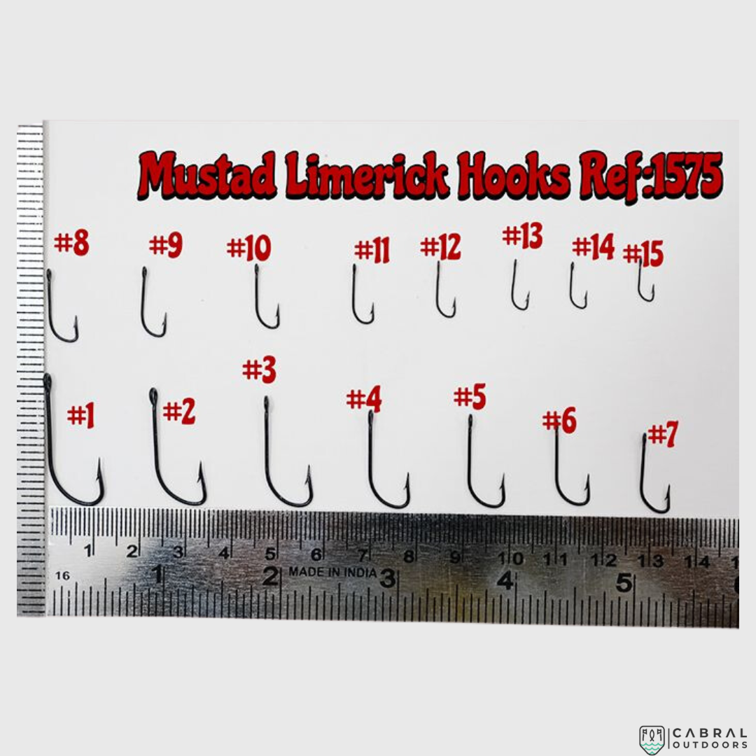 Mustad Superior Limerick Single hooks 1575  |100 Pcs| Size: 12-14