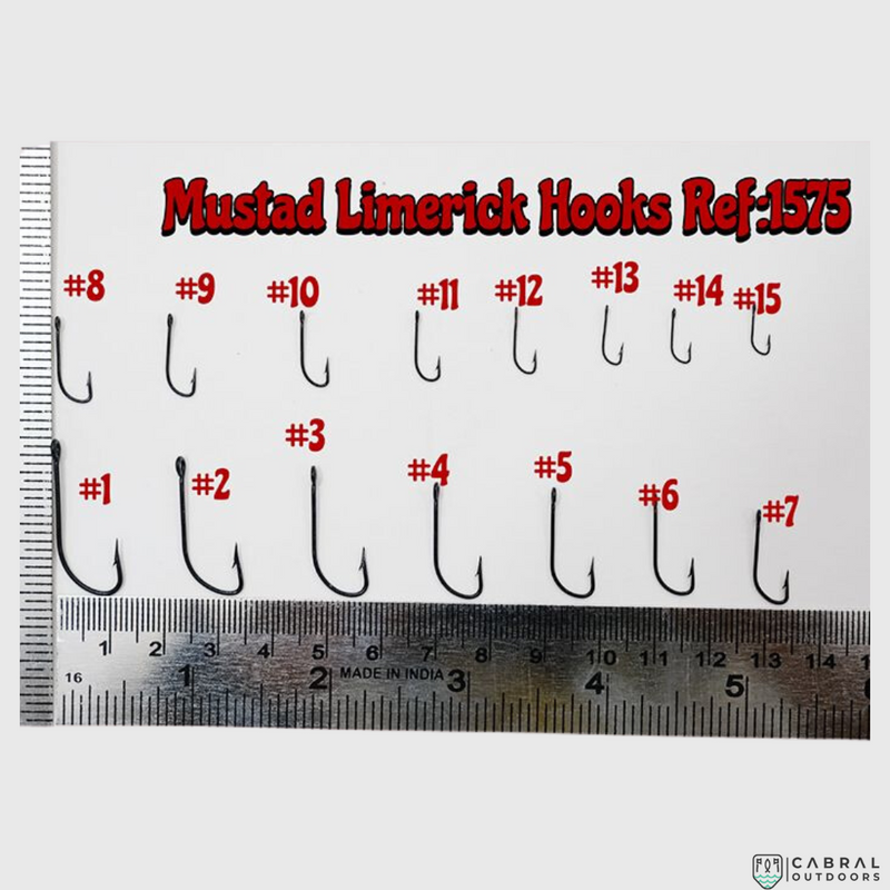 Mustad Superior Limerick Single hooks 1575  |100 Pcs| Size: 12-14