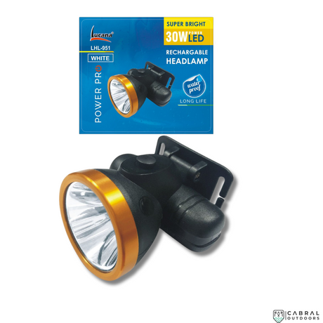 Lucana Power Pro Rechargable Head Lamp | 30W  Headlight  Lucana  Cabral Outdoors  