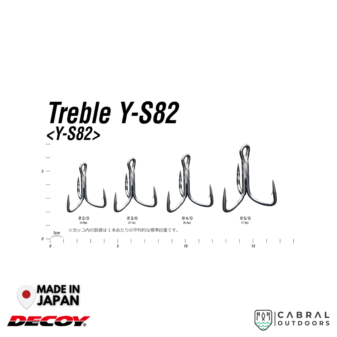 Decoy Y-S82 Treble Hook | #2/0-#5/0