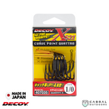 Decoy X-S21 Quattro Treble Hooks | #2-#1/0