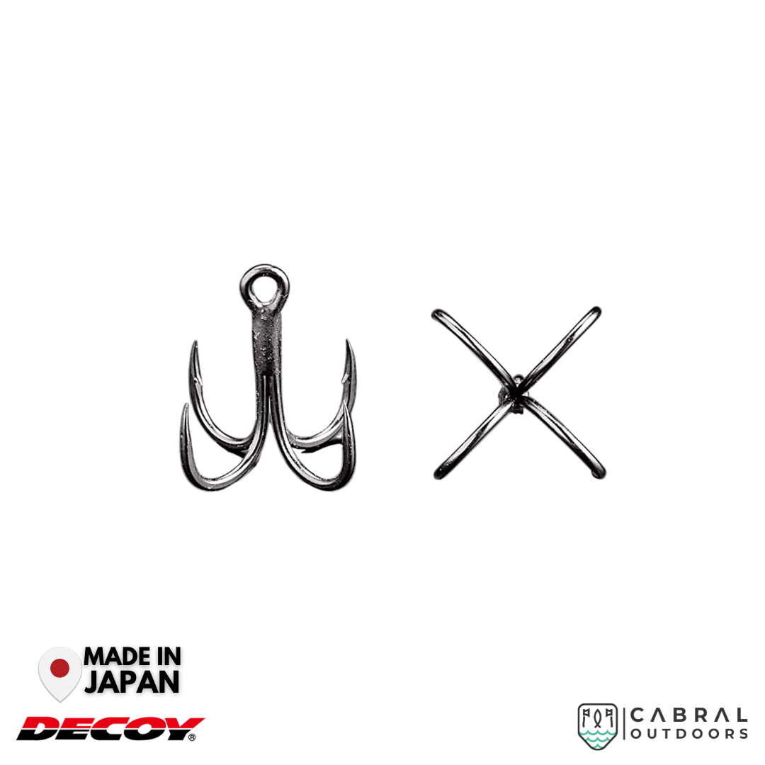 Decoy X-S21 Quattro Treble Hooks | #2-#1/0