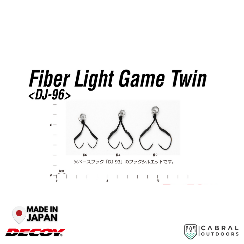 Decoy DJ-96 Fiber Light Game Twin Assist Hook | #6-#2