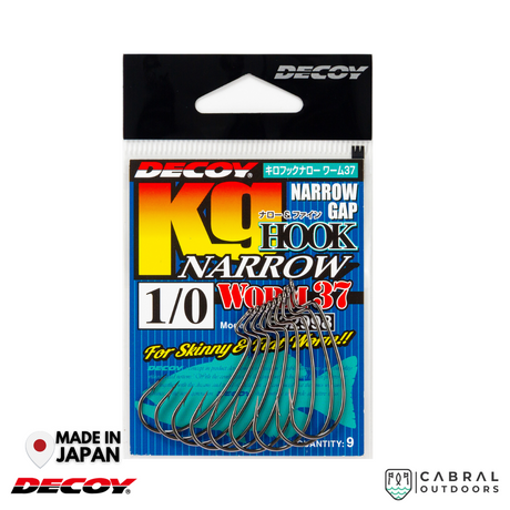 Decoy Worm-37 KG Hook Narrow | #1-#3/0  Worm hook  Decoy  Cabral Outdoors  