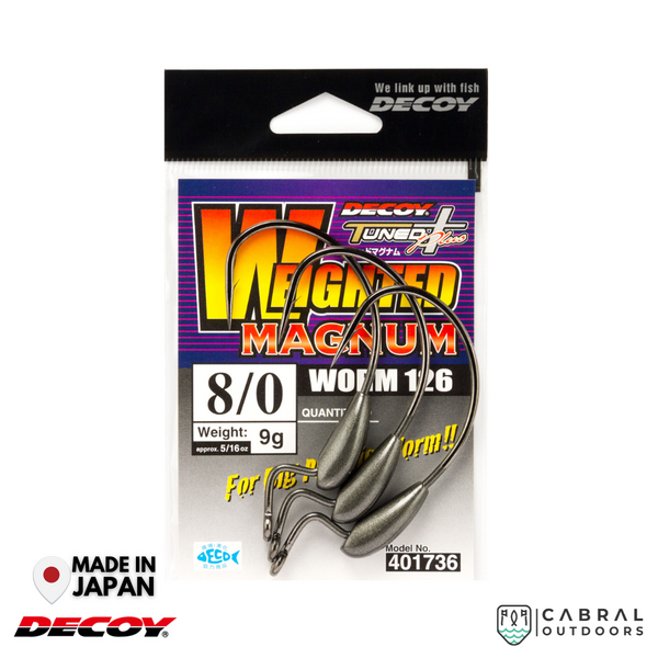 Decoy Worm-126 Weighted Magnum Hook | #6/0-#10/0