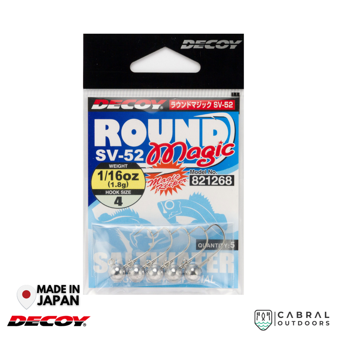 Decoy SV-52 Round Magic Jighead | #6-#4 | 2.5g-5g