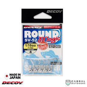 Decoy SV-52 Round Magic Jighead | #6-#4 | 2.5g-5g  Jig Head  Decoy  Cabral Outdoors  