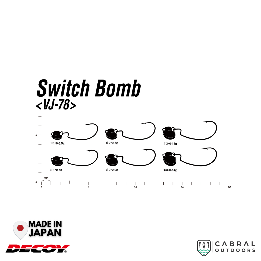 Decoy VJ-78 Switch Bomb Jighead | #1/0-#3/0 | 5g-14g