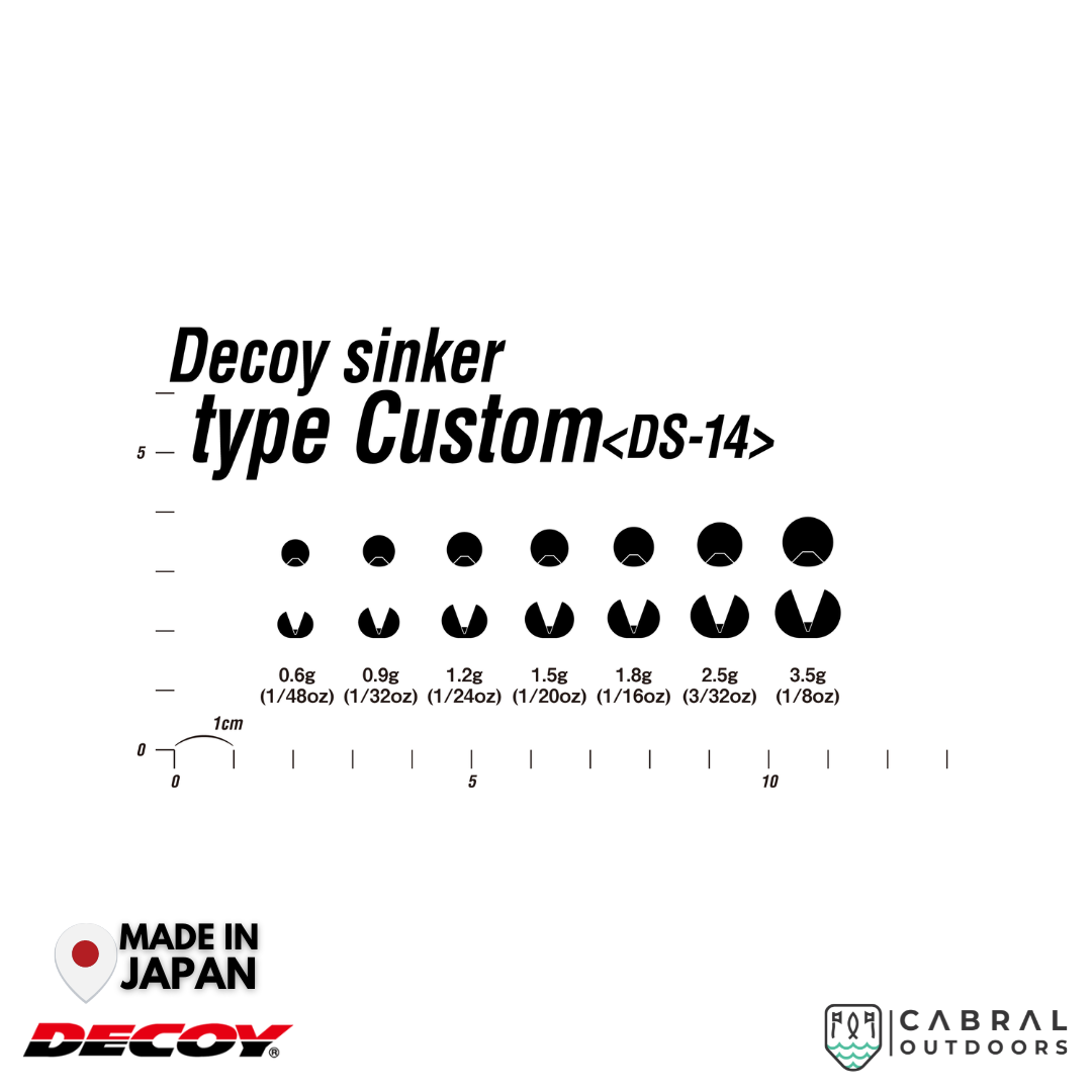 Decoy DS-14 Sinker Type Custom | 1.8g-3.5g  sinker  Decoy  Cabral Outdoors  