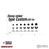 Decoy DS-14 Sinker Type Custom | 1.8g-3.5g  sinker  Decoy  Cabral Outdoors  