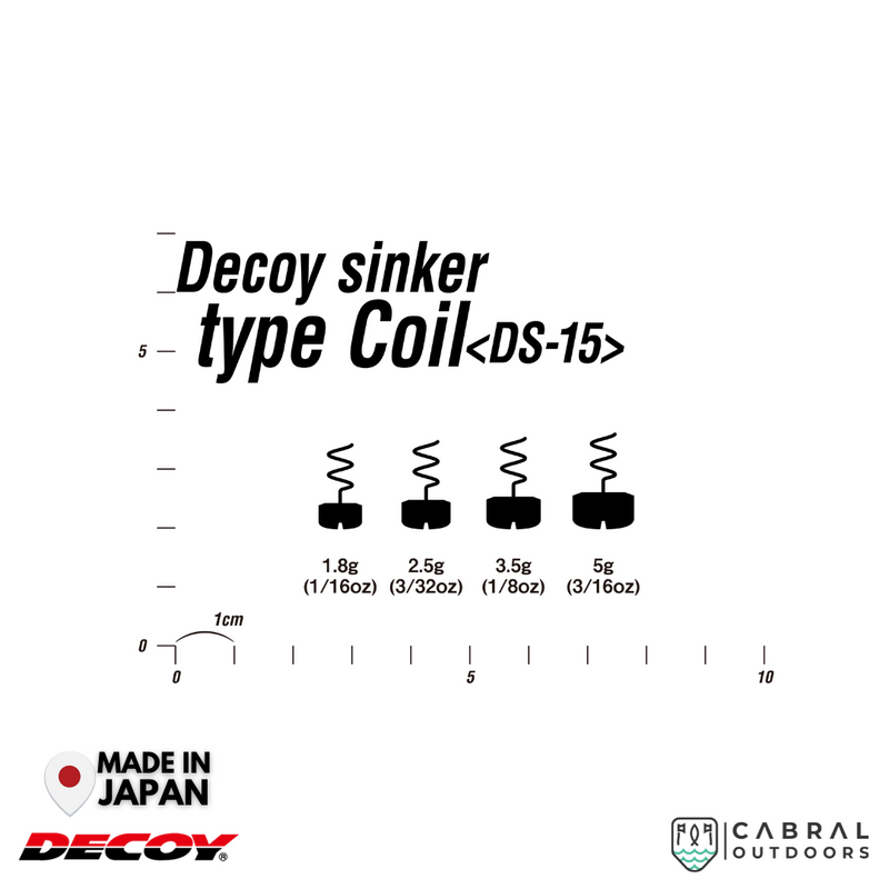 Decoy DS-15 Sinker Type Coil | 2.5g-5g