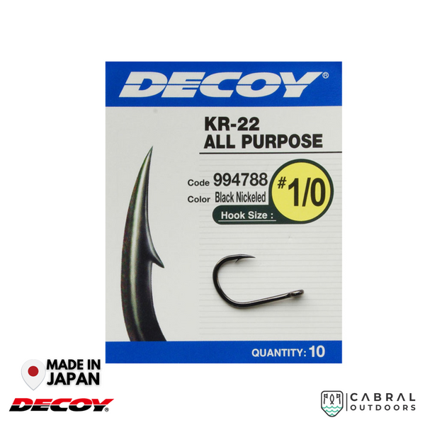 Decoy KR-22 Black Nickeled Hook | #6-#2/0