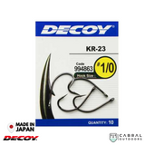 Decoy KR-23 Black Nickeled Hook | #6-#1/0  Worm hook  Decoy  Cabral Outdoors  