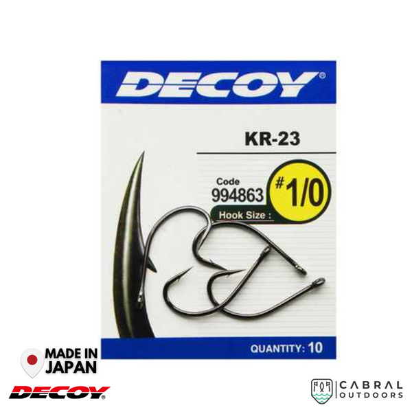 Decoy KR-23 Black Nickeled Hook | #6-#1/0