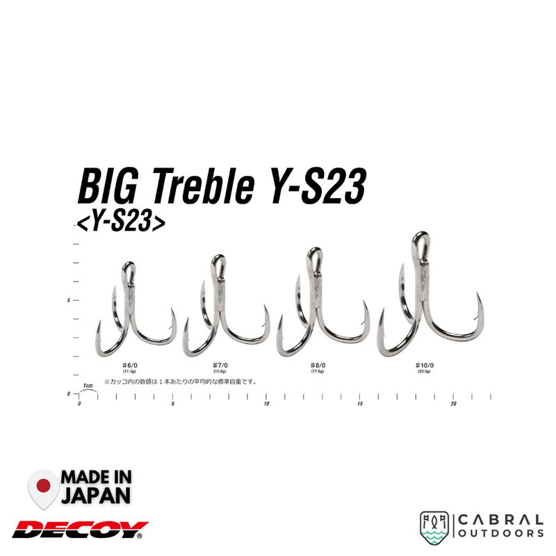 Decoy Y-S23 Big Treble Hook | #6/0-#10/0