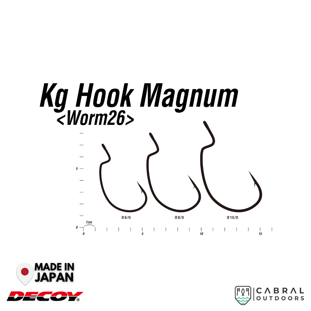 Decoy  Worm-26 KG Hook Magnum | #6/0-#10/0  Worm hook  Decoy  Cabral Outdoors  