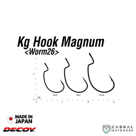 Decoy  Worm-26 KG Hook Magnum | #6/0-#10/0  Worm hook  Decoy  Cabral Outdoors  