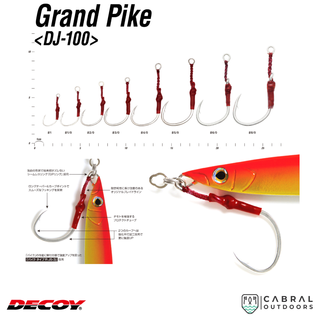 Decoy DJ-100 Grand Pike| #1-#8/0  Assist Hooks  Decoy  Cabral Outdoors  